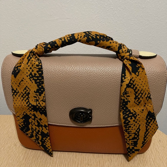 SOLD!! COACH Cassie Colorblk Crossbody Ginger mult - Picture 7 of 7